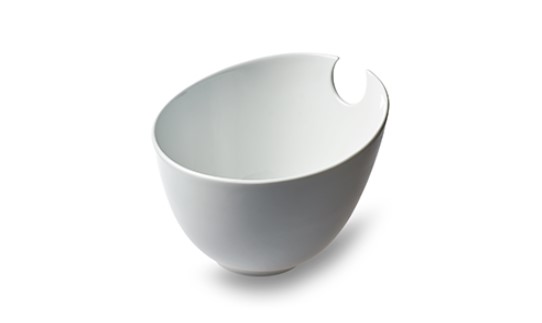 Σαλατιέρα Πορσελάνης Λευκή 24x20εκ. CRYSPO TRIO 26.000.91 (Υλικό: Πορσελάνη, Χρώμα: Λευκό) - CRYSPO TRIO - 26.000.91